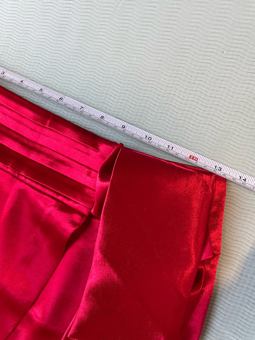 ba&sh Hot Pink Satin Waist-Tie Mini Skirt - Picture 5 of 9